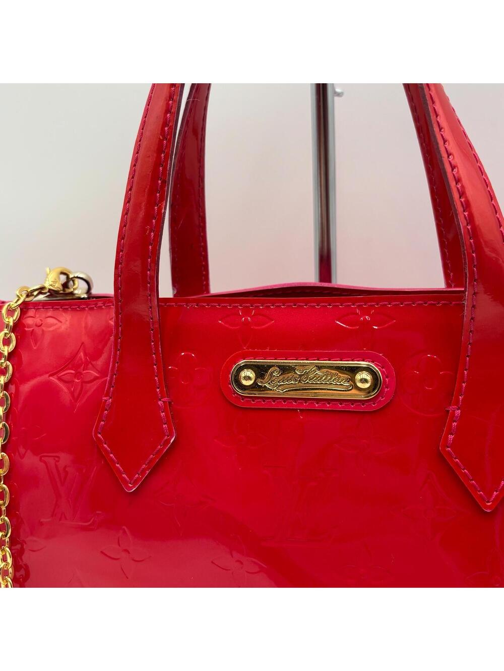 Louis Vuitton Monogram Vernis Wilshire Boulevard Tote PM Hot Pink Patent Leather - Picture 4 of 11